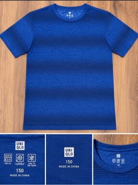 Uniqlo Boys UNIQLO Dry-EX Performance T-Shirt – Size 10/12 years Blue